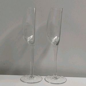 COPY - Half Glass Long Stem Wine Glasses- 2